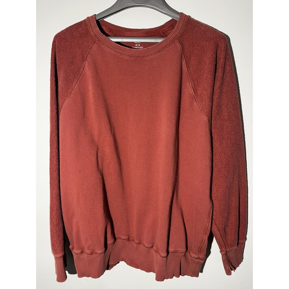 Aerie Womens Sz M Oversized Crew Neck Sweatshirt Clay color